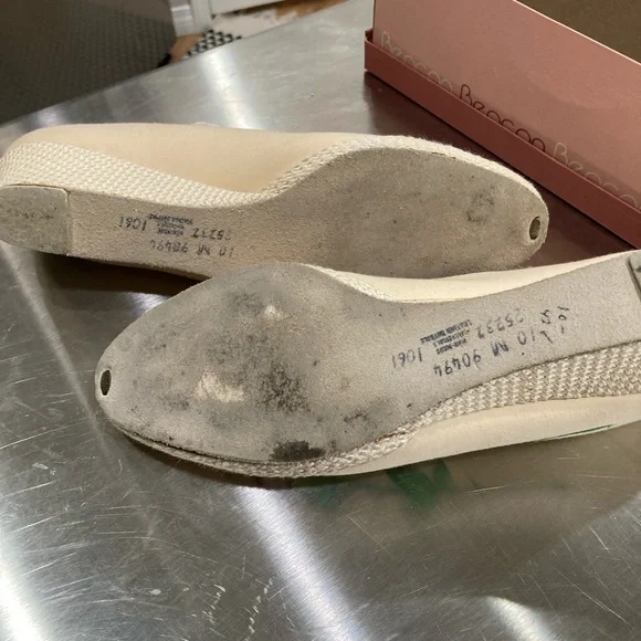 Beacon vintage 👠 embroidered beige shoes - Picture 5 of 8